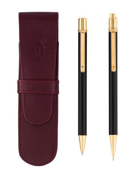 cartier ball pen|Cartier mechanical pencil.